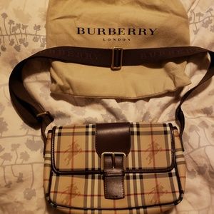 Burberry London Vintage Haymarket Check Crossbody Bag- PRISTINE condition!